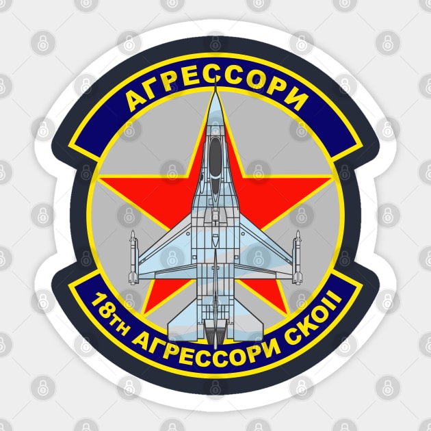 18th Aggressor Squadron Blue Foxes Sticker by MBK